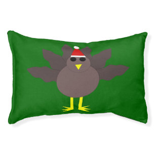 Cute Christmas Turkey Dog Bed