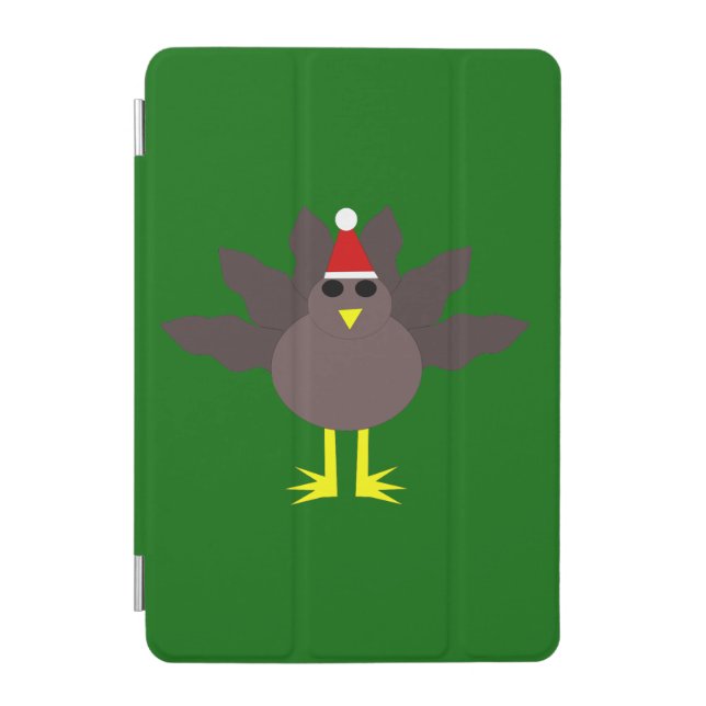 Cute Christmas Turkey iPad Mini Cover (Front)