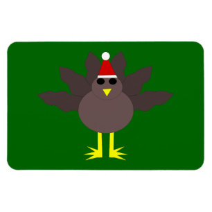 Cute Christmas Turkey Magnet