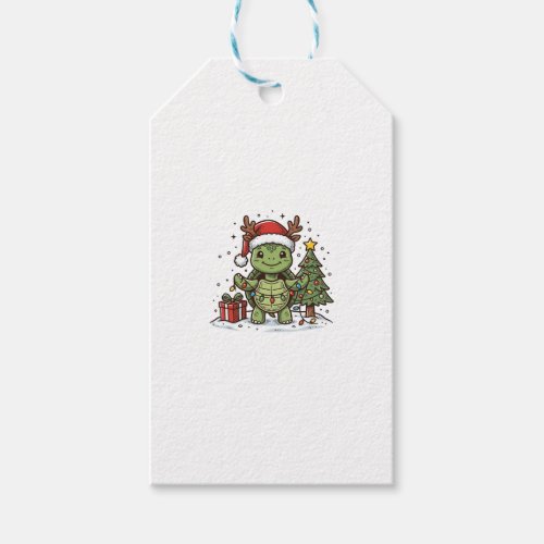Cute Christmas Turtle Vintage Engraving Shirt Desi Gift Tags