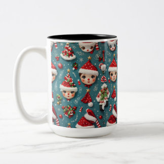 Cute Christmas Two-Tone Coffee Mug