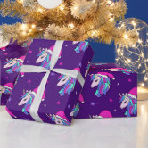 Cute Santa Christmas wrapping paper name | Zazzle