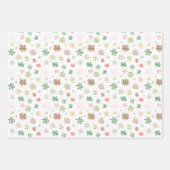 Cute Christmas Village Wrapping Paper Sheets (Front 2)
