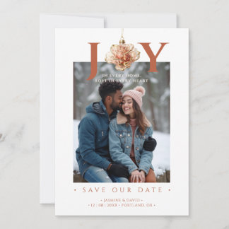 Cute Christmas Wedding Terracotta Ornament TLW26 Save The Date