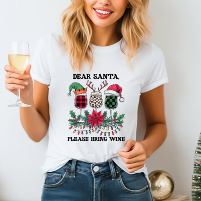 Cute Christmas Wine T-shirt (Creator Uploaded)