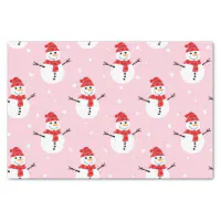 Cute Snowmen Tissue Paper, Zazzle