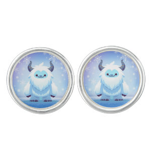 Cute Christmas/winter yeti Cufflinks