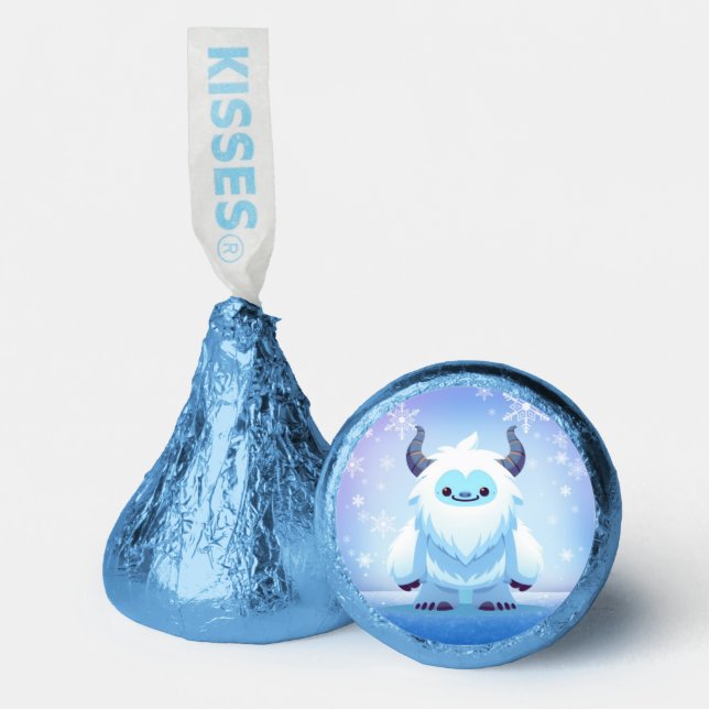 Cute Christmas/winter yeti Hershey®'s Kisses® (Front)