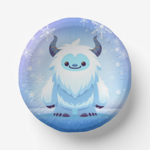 Cute Christmas/winter yeti Paper Bowls