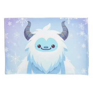 Cute Christmas/winter yeti Pillow Case