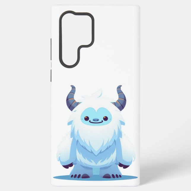 Cute Christmas/winter yeti Samsung Galaxy Case (Back)