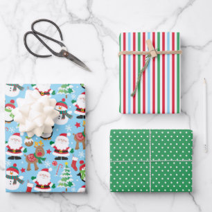 Cute Christmas Wrapping Paper Sheets