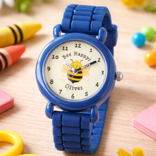 Cute Chubby Bumblebee "Bee Happy" Watch