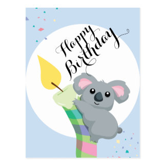 Koala Birthday Postcards 