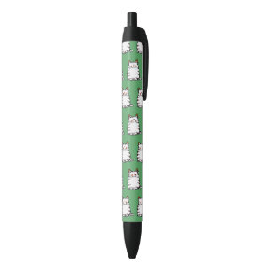 Cute Chubby Cat Two Christmas Hats Pen