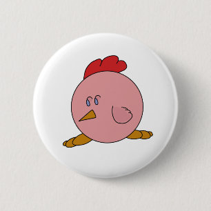 Cute Chubby Chicken Button