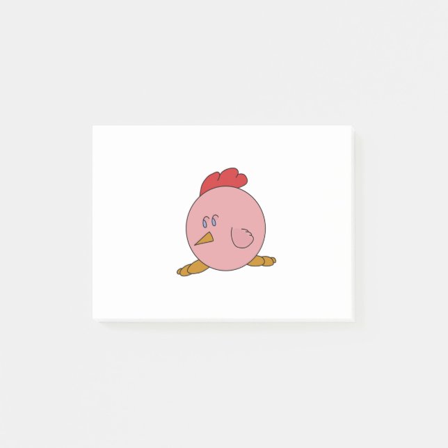 Cute Chubby Chicken Post-it Notes (Front)