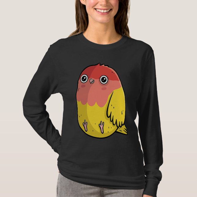 Cute Chubby Lutino Lovebird  For Bird T-Shirt (Front)