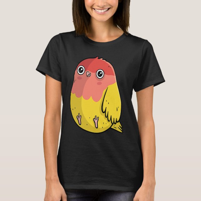 Cute Chubby Lutino Lovebird  For Bird T-Shirt (Front)