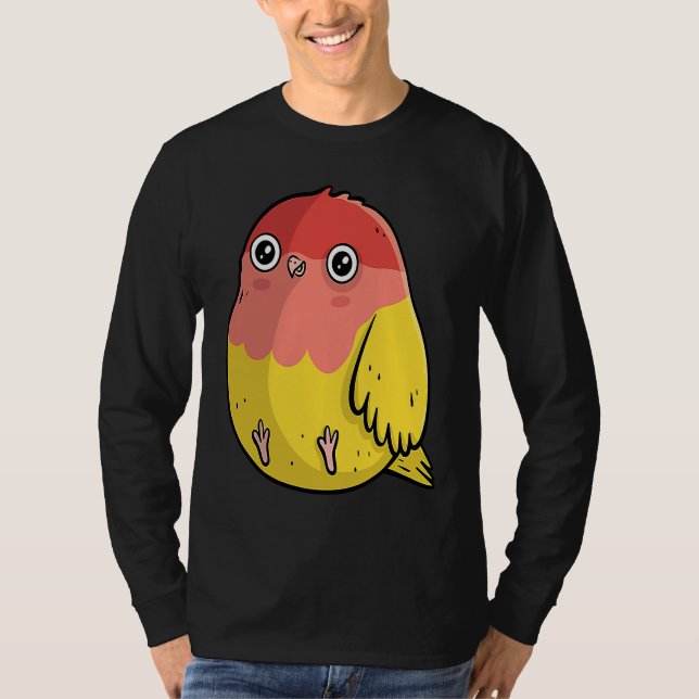 Cute Chubby Lutino Lovebird  For Bird T-Shirt (Front)