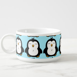Cute Chubby Penguin Image Bowl