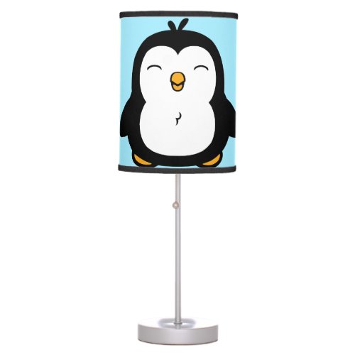 Cute Chubby Penguin Image Table Lamp