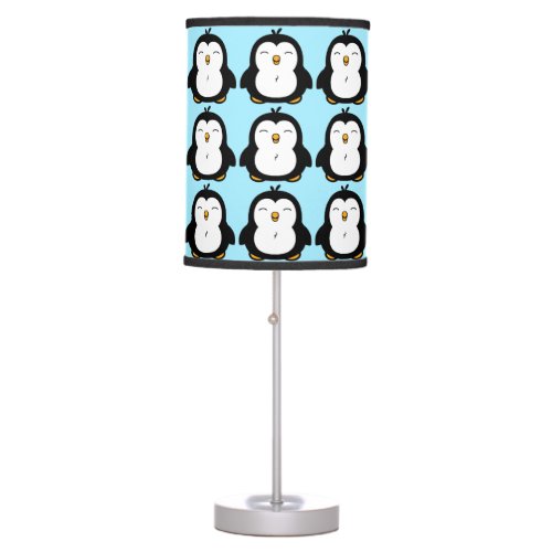 Cute Chubby Penguin Pattern Table Lamp