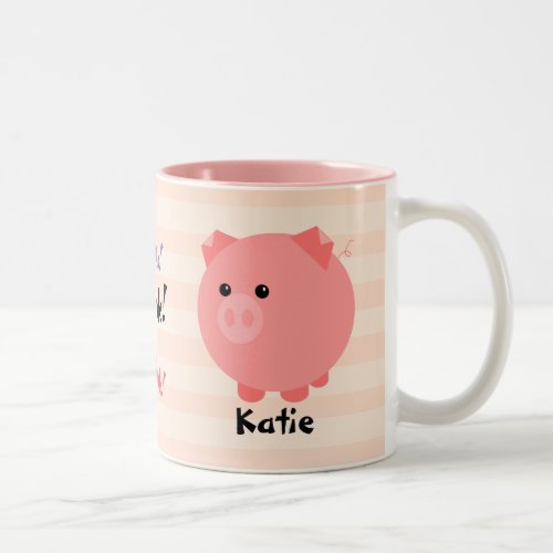 Cute Chubby Pig  Mug