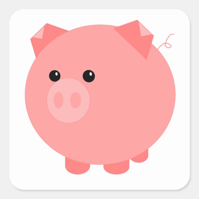 Cute Chubby Pig Stickers (Front)