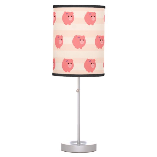 Cute Chubby Pig Table Lamp (Front)