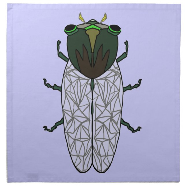 Cute Cicada Napkin (Front)