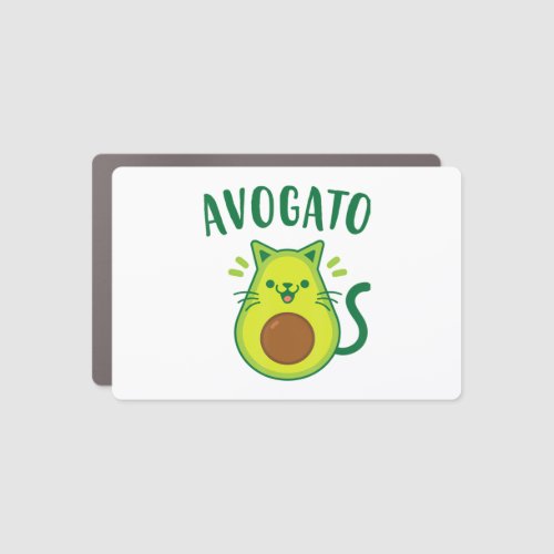 Cute Cinco de Mayo Avogato Avocado Cat Funny Avoca Car Magnet