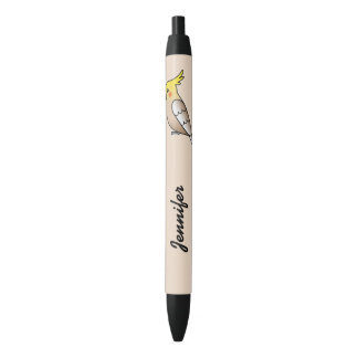 Cute Cinnamon Cockatiel Cartoon Bird With Name Pen