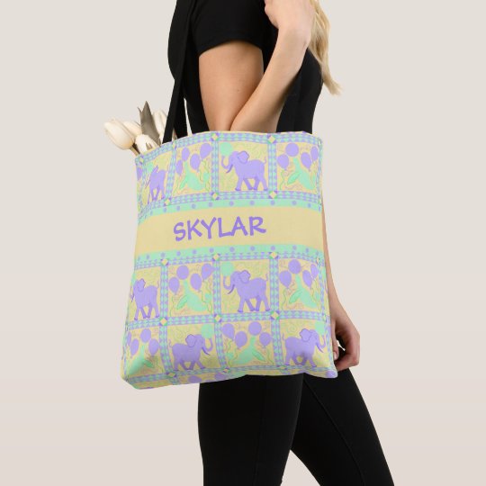 Cute Circus Baby Elephant New Mom Neutral Tote Bag Zazzle Cute Circus Baby Elephant New Mom Neutral Tote Bag