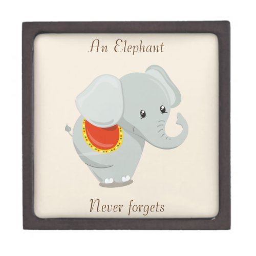 Cute Circus Elephant Gift Box