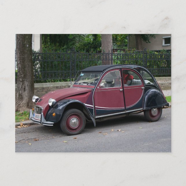 Cute Citroen 2CV Charleston Postcard (Front)