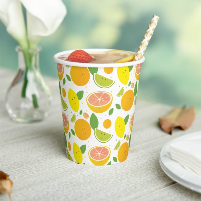 Cute Citrus Fruit Paper Cups (Insitu)