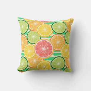 Cute Citrus pattern Throw Pillow