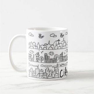 Cute City Doodle Coffee Mug