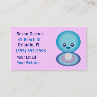 Cute Clam Business Cards