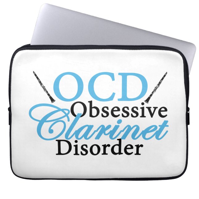 Cute Clarinet Laptop Sleeve (Front)