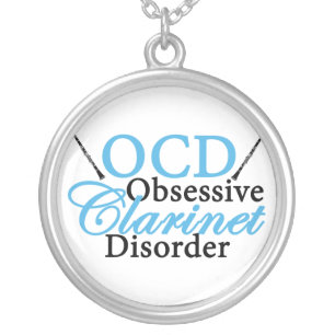 Cute Clarinet Silver Plated Necklace