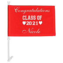 Cute Class of 2021 Red Personalize