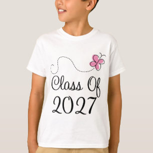 Cute Class of 2027 butterfly T-Shirt