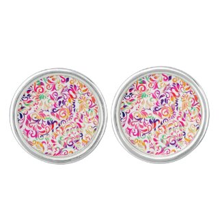 Cute classic colorful flowers pattern