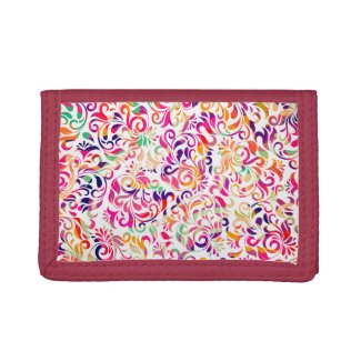 Cute classic colorful flowers pattern