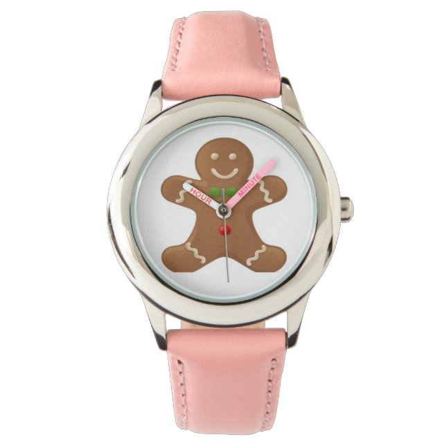 Cute classic gingerbread man watch (Front)