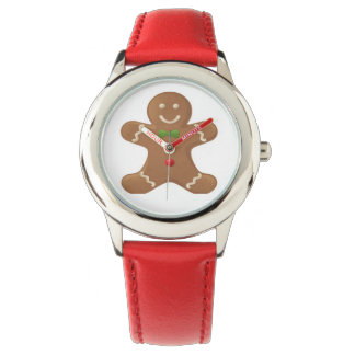 Cute classic gingerbread man watch