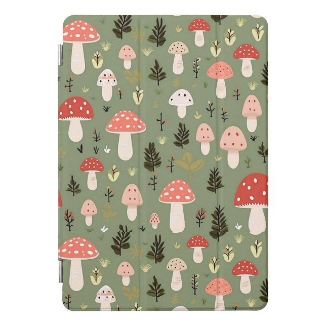 Cute classic Mushroom print iPad Pro Cover (Front)