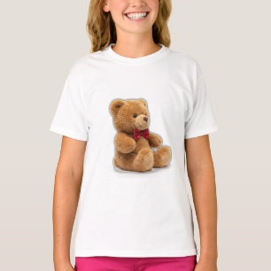Cute Classic Teddy Bear Art Girls' T-Shirt